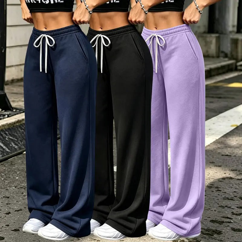 Women's Casual Straight Leg Pants with pockets