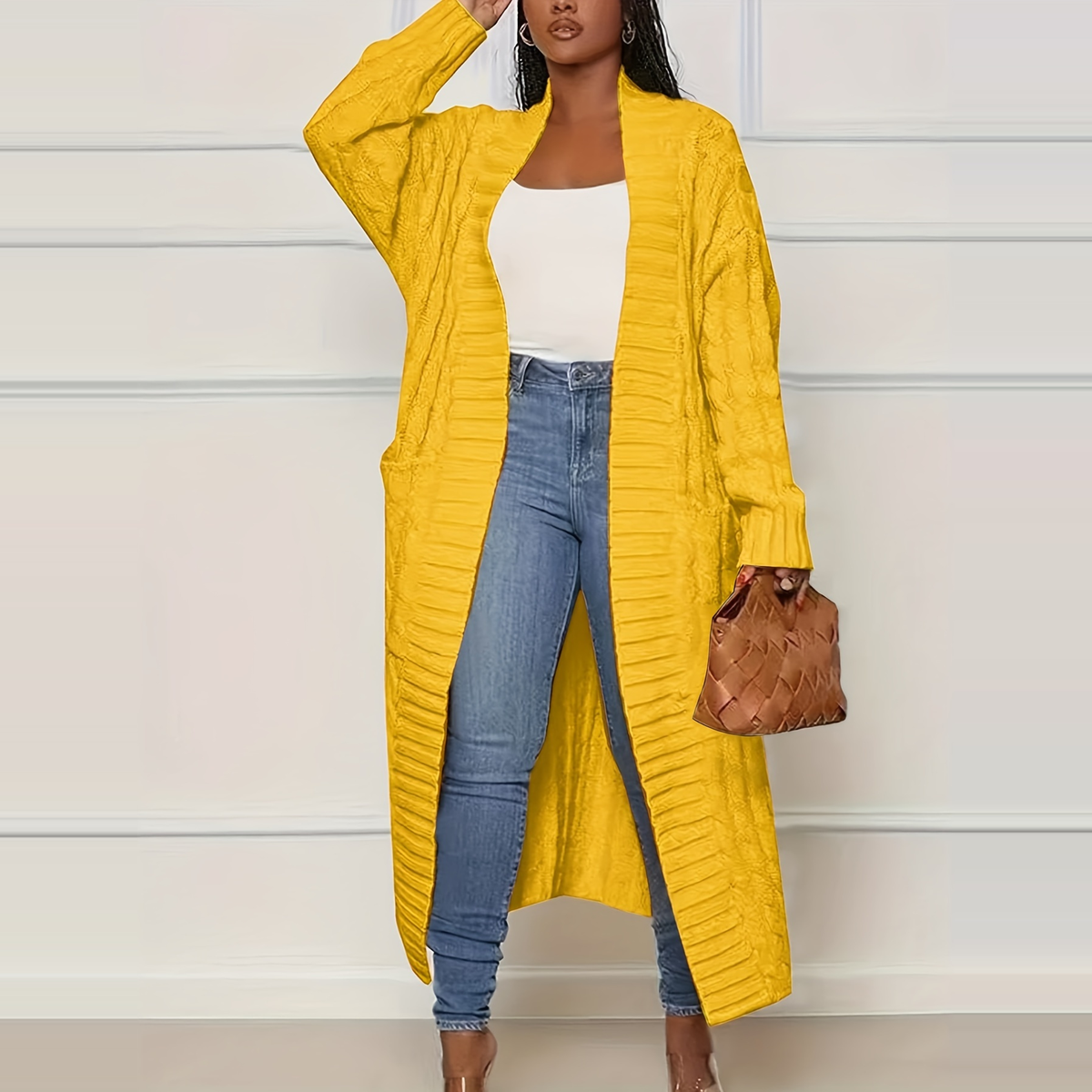 [Last Day Promotion]Women's Oversized Long Cardigan with Pockets
