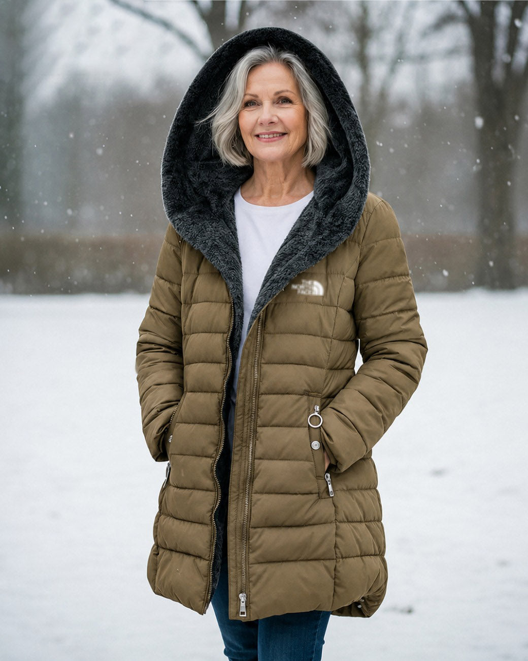 [Clearance] – Quilted coat with fleece lining