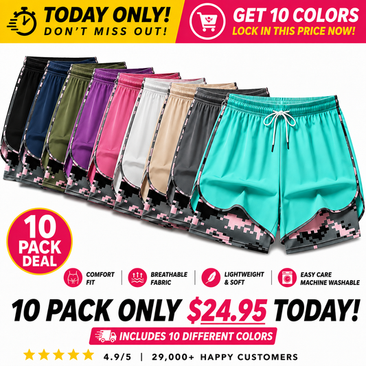 [Last Day Promotion]Women’s casual athletic shorts with pockets