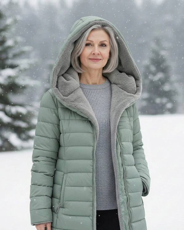 [Clearance] – Quilted coat with fleece lining