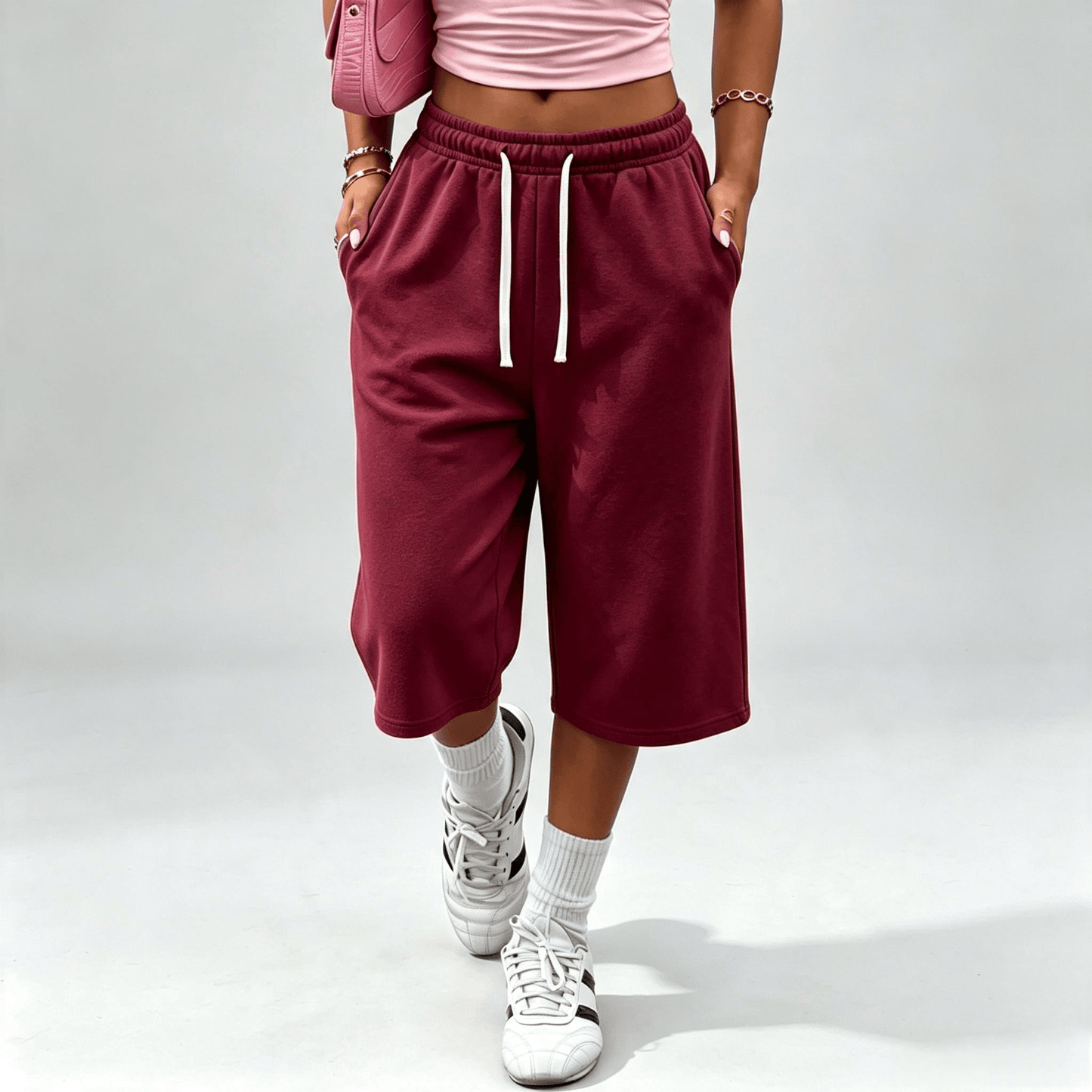 Women’s wide-leg loose pants with pockets