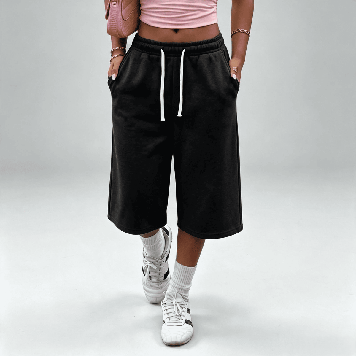 Women’s wide-leg loose pants with pockets