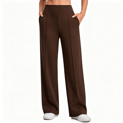 【LAST DAY SALE】High Waist Wide Leg Pants for Women with Pockets