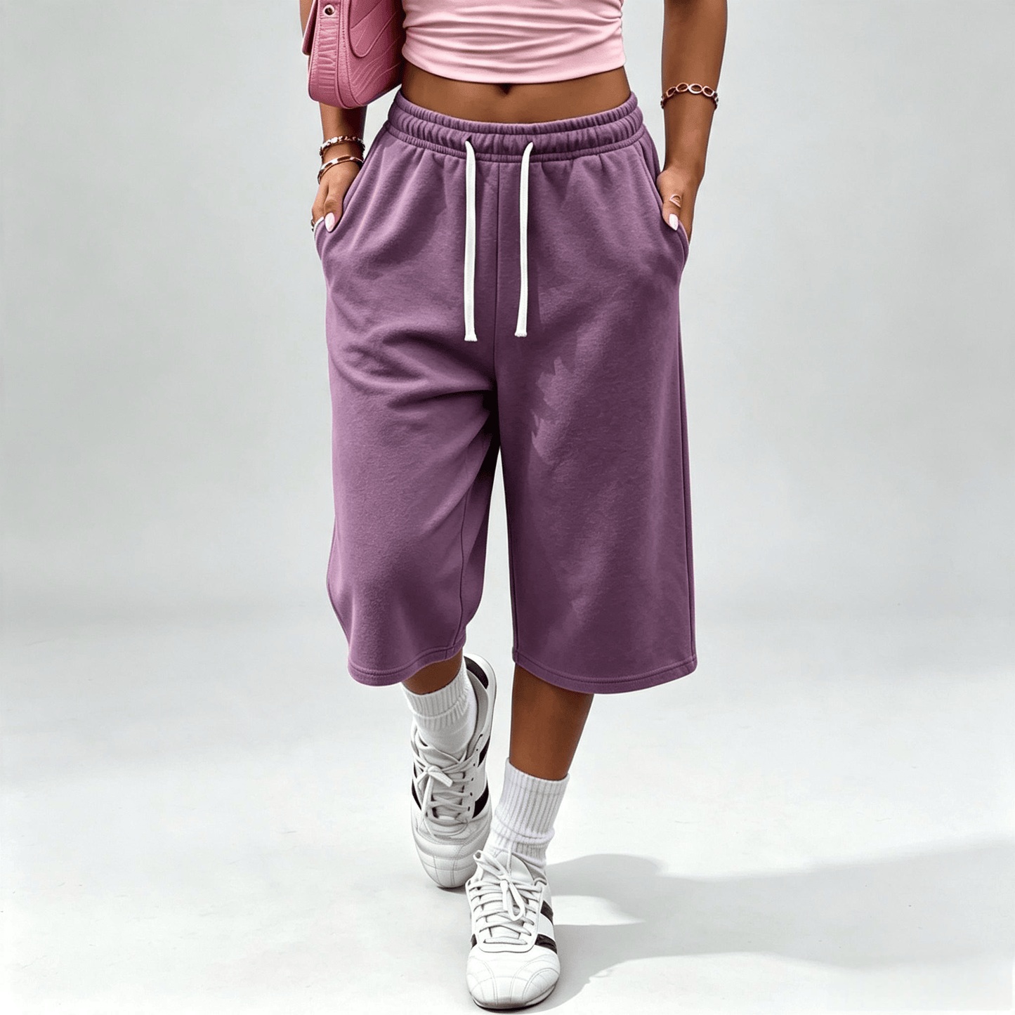 Women’s wide-leg loose pants with pockets