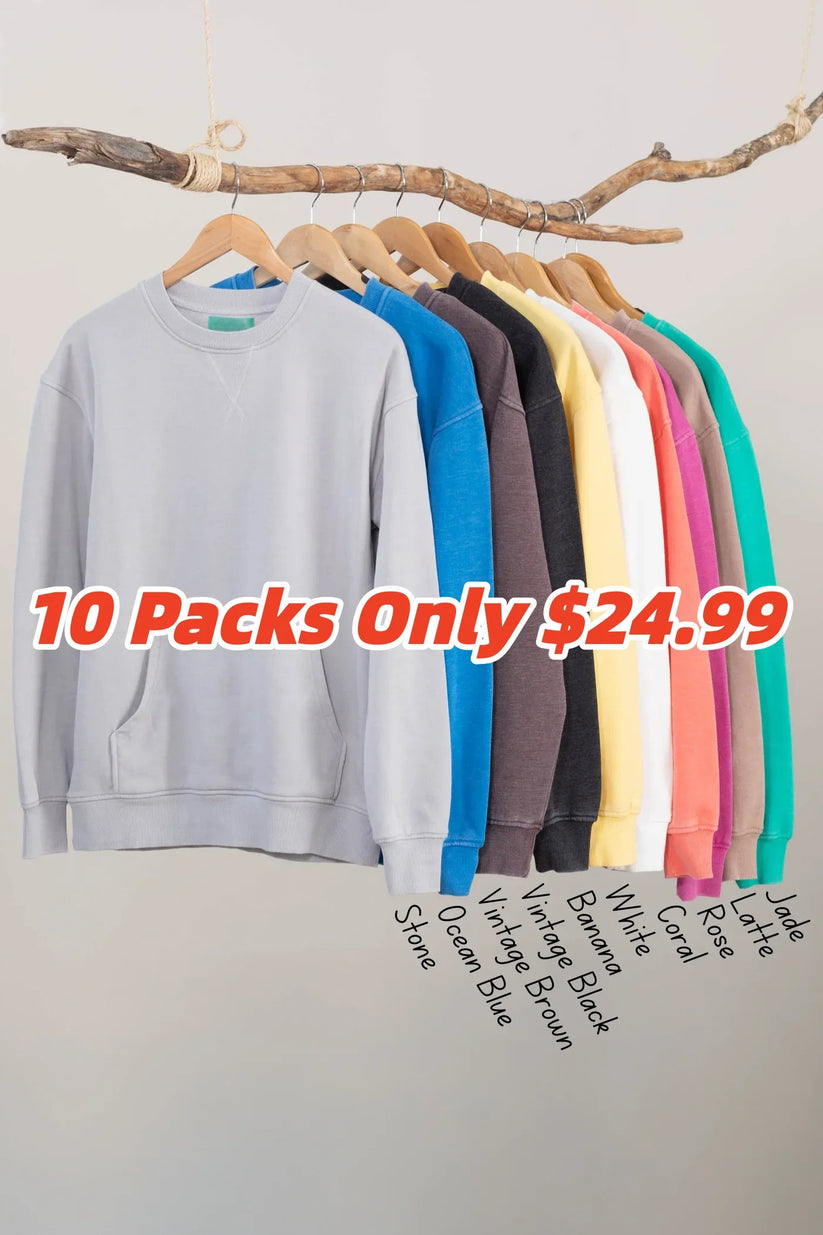 Pigment Dyed Cozy Campfire Crewneck Sweatshir