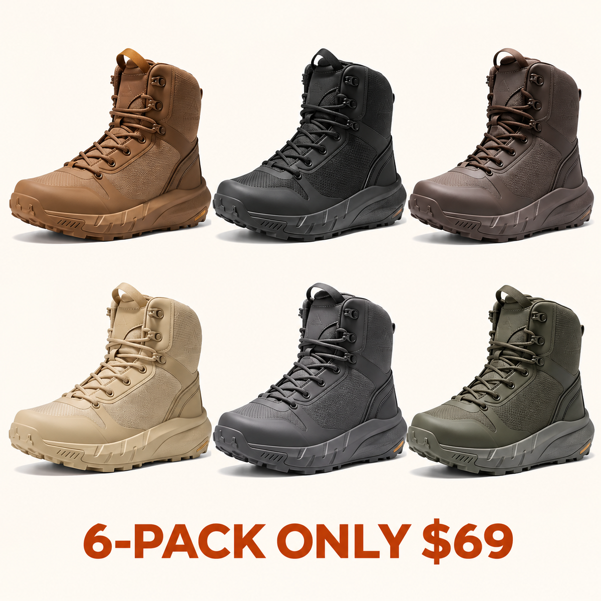 [Clearance] Men's Lace-Up Tactical Boots