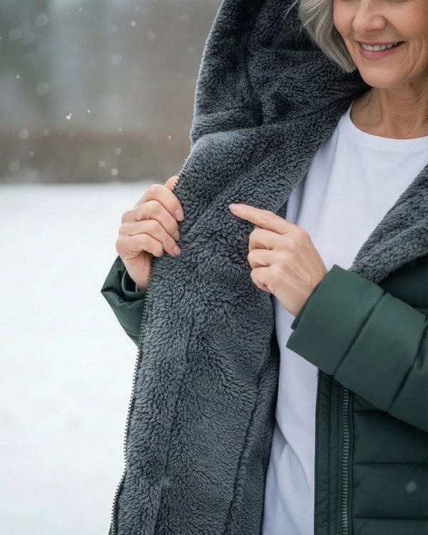 [Clearance] – Quilted coat with fleece lining
