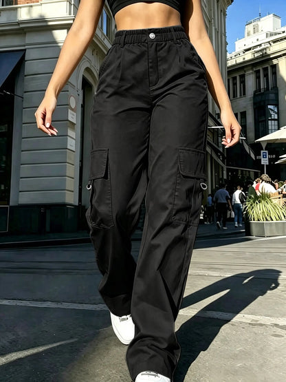 [Last Day Promotion]Women's Casual Cargo Pants with Pockets