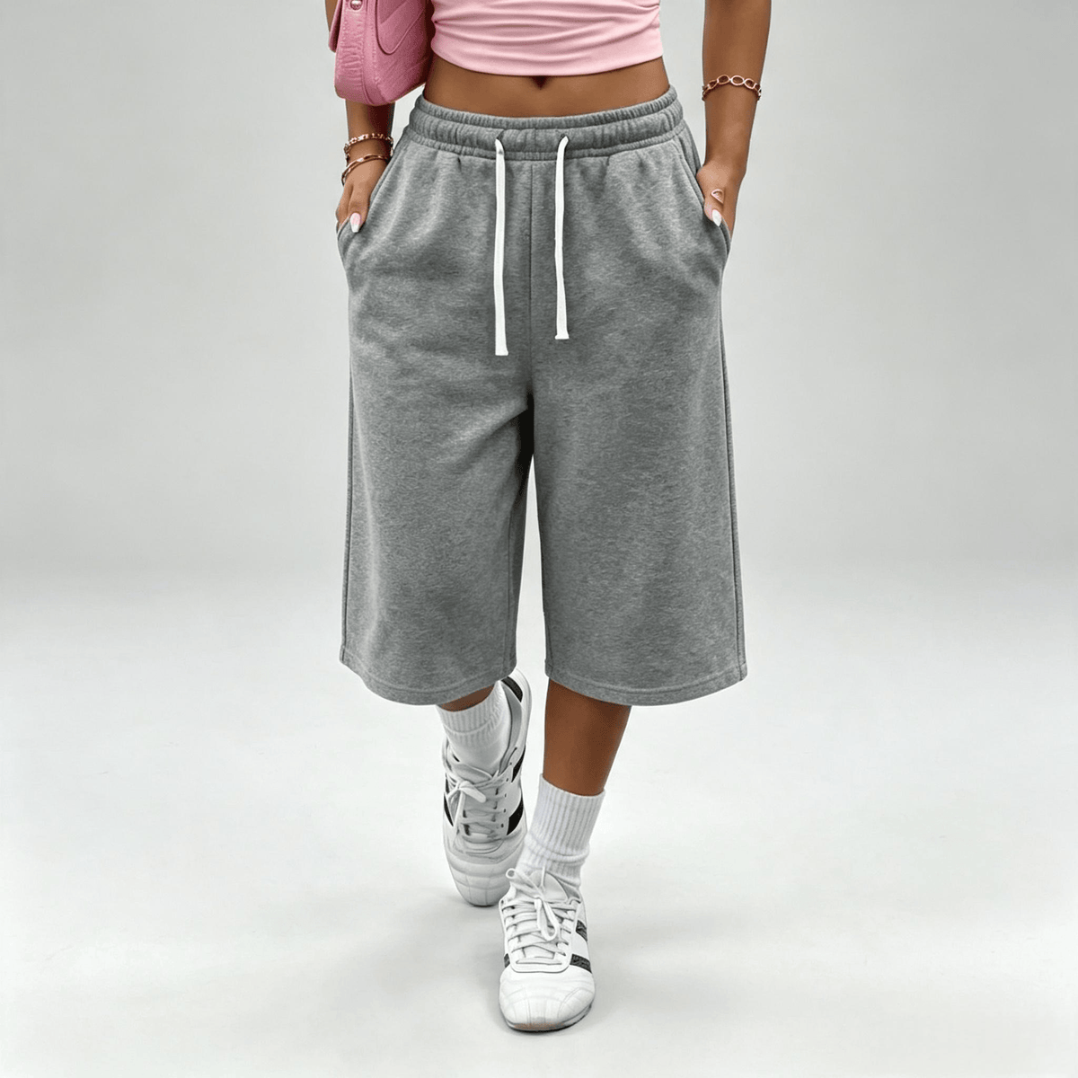 Women’s wide-leg loose pants with pockets