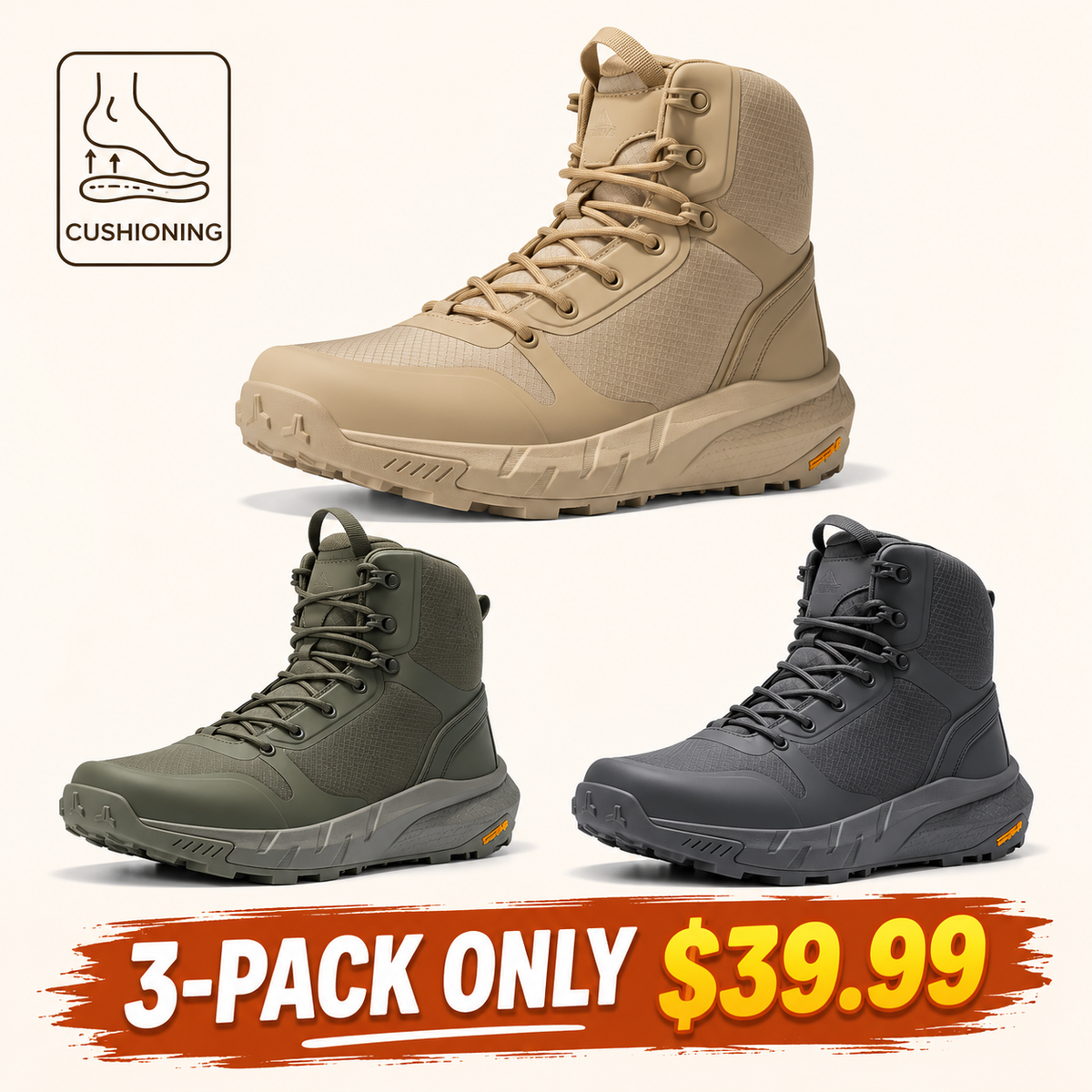 [Clearance] Men's Lace-Up Tactical Boots