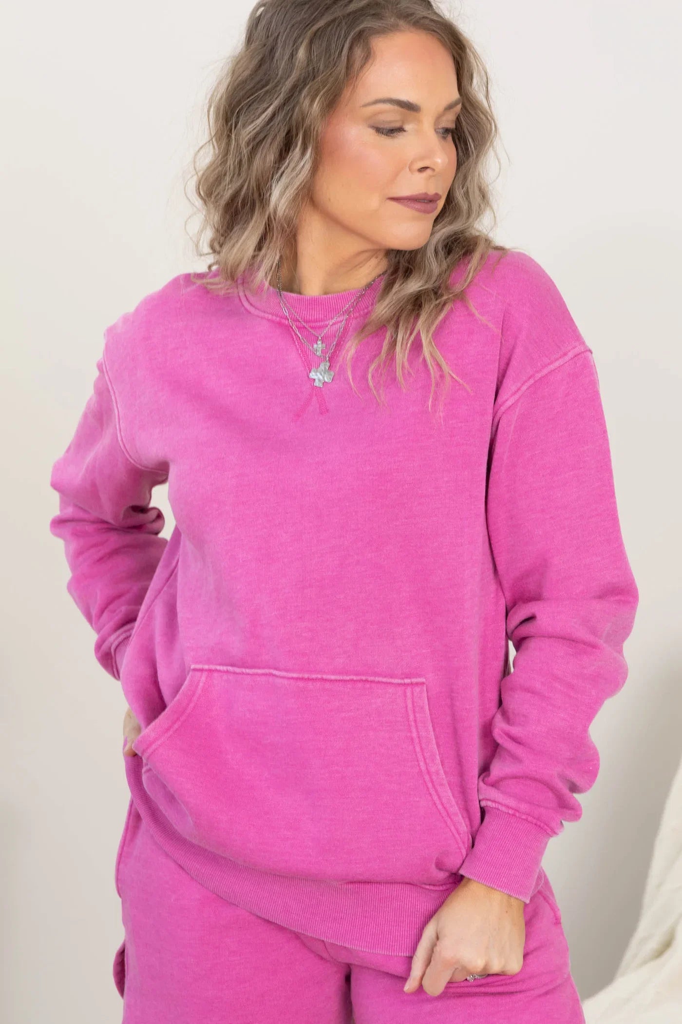 Pigment Dyed Cozy Campfire Crewneck Sweatshir