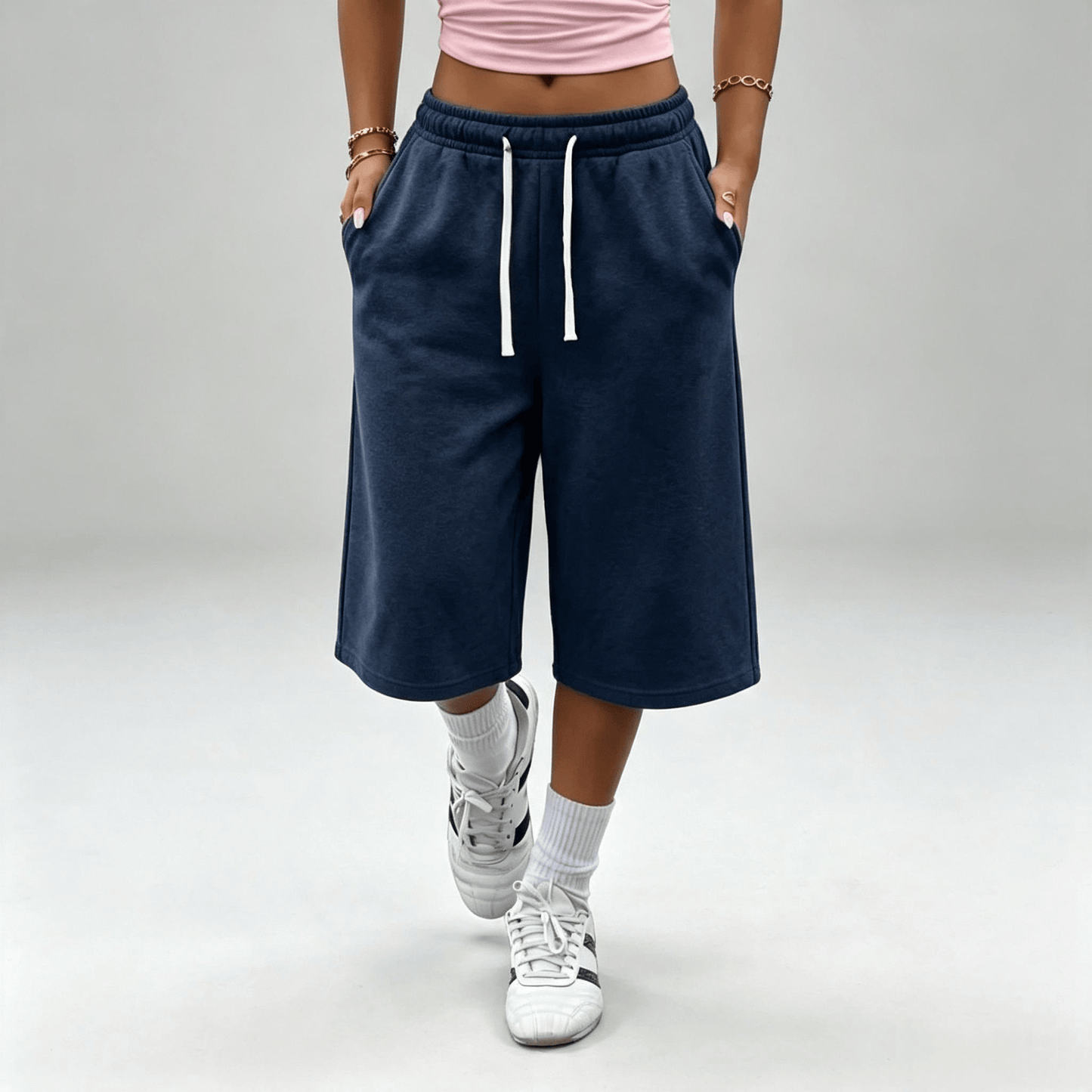 Women’s wide-leg loose pants with pockets