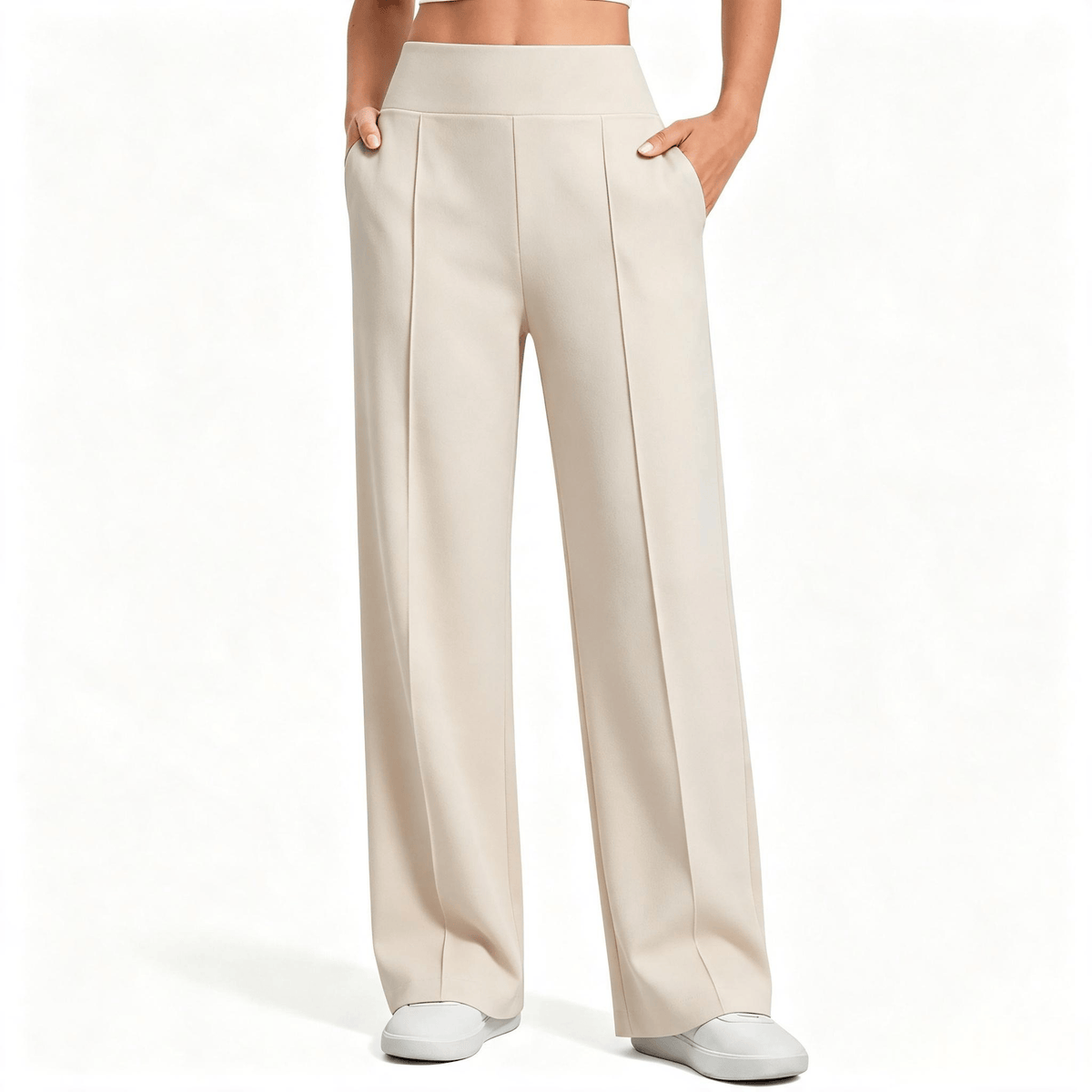 【LAST DAY SALE】High Waist Wide Leg Pants for Women with Pockets