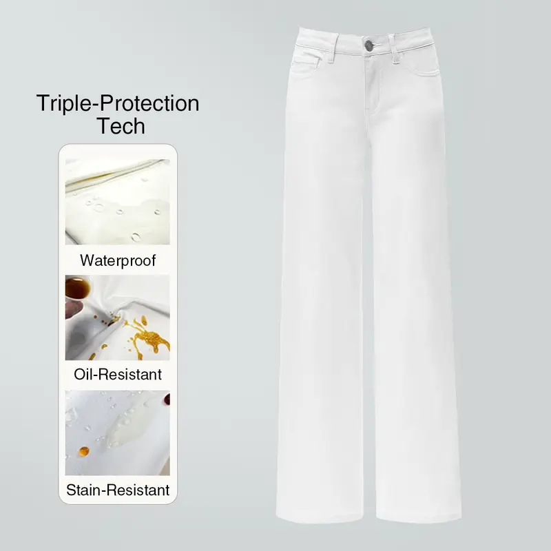 Rise Baggy Stretchy Wide Leg Jeans