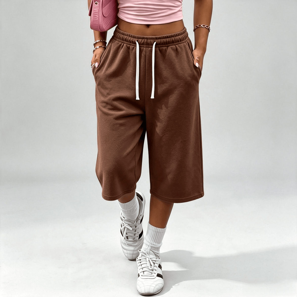 Women’s wide-leg loose pants with pockets