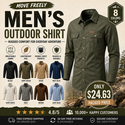 🔥 BEST SELLER | 8 PACK $24.63 | Lightweight Outdoor Shirt