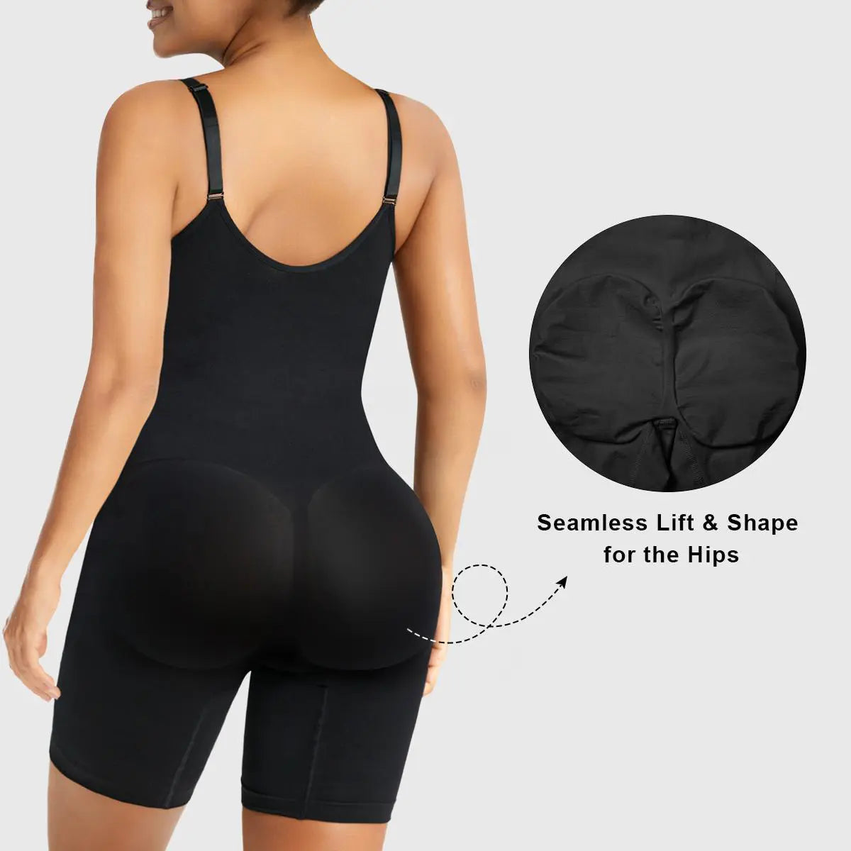 🔥Last Day Sale - 90% OFF-SHAPERX Women Tummy Control Zip-Up Shapewear Bodysuit Breathable Stretch Mesh