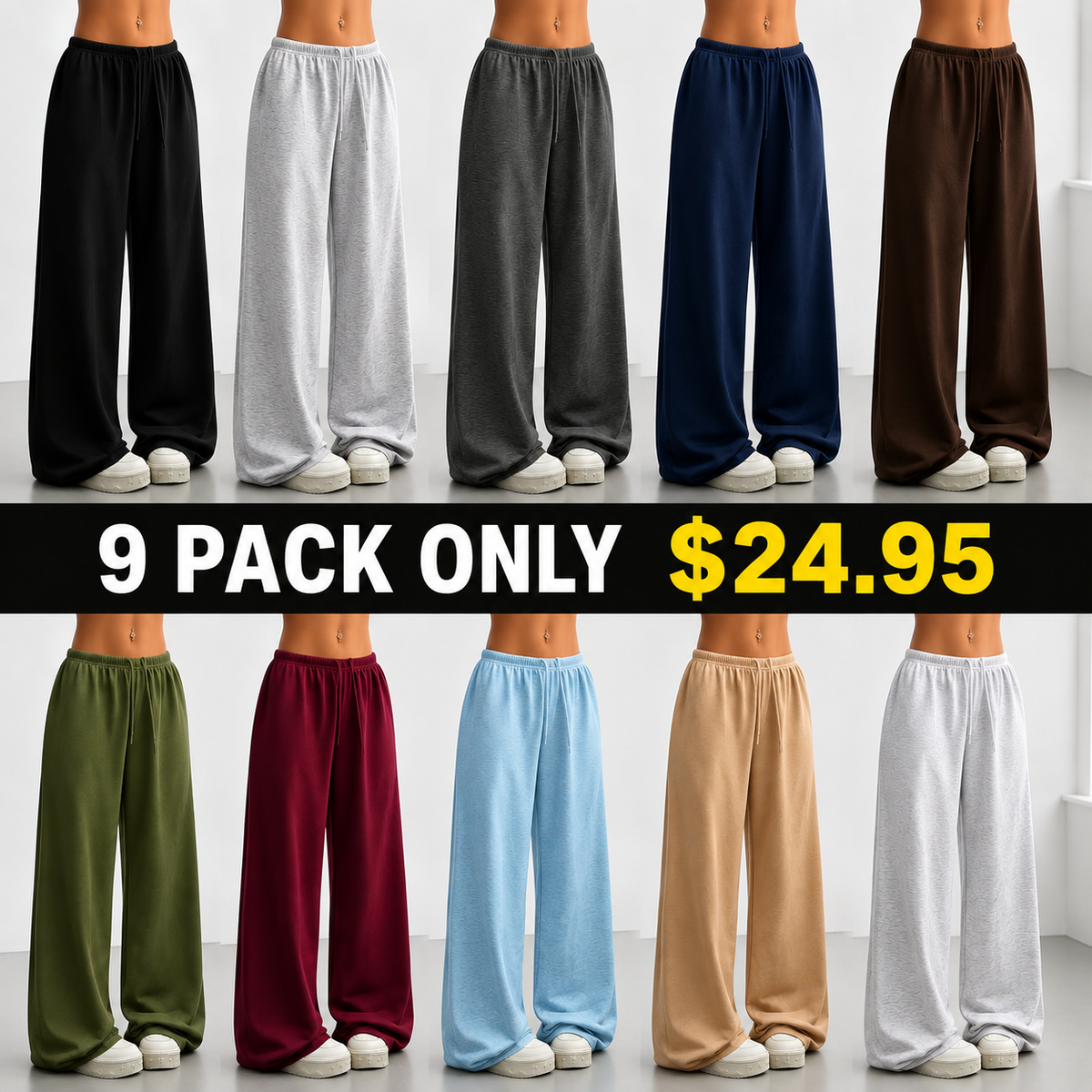 Oversized Sports Pants Loose Lounge Pants