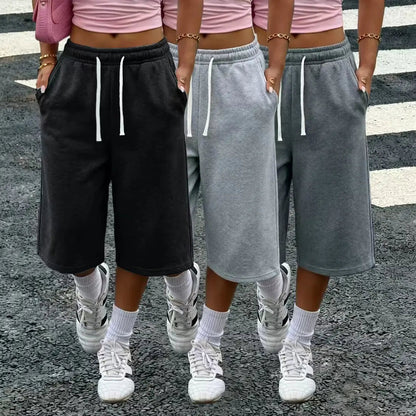 Women’s wide-leg loose pants with pockets